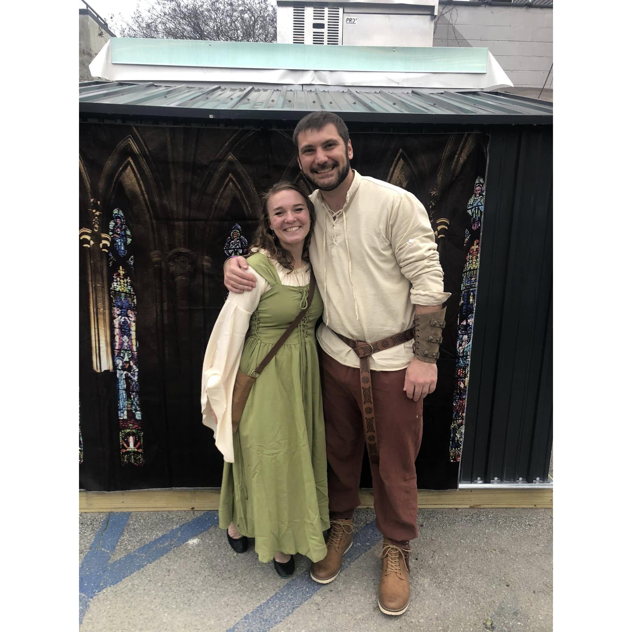 Our first date at the Starland Yard Renaissance Night!