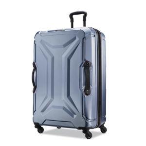 American Tourister Cargo Max 28" Hardside Large Checked Spinner Luggage Single Piece (Slate Blue)