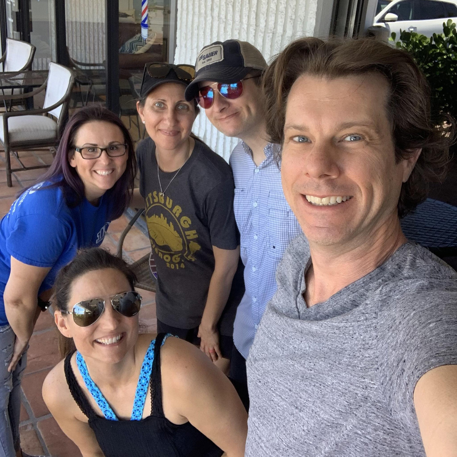 Funny story...this is the first time anyone from our families met! Nicole, Scott & Chelsey.
