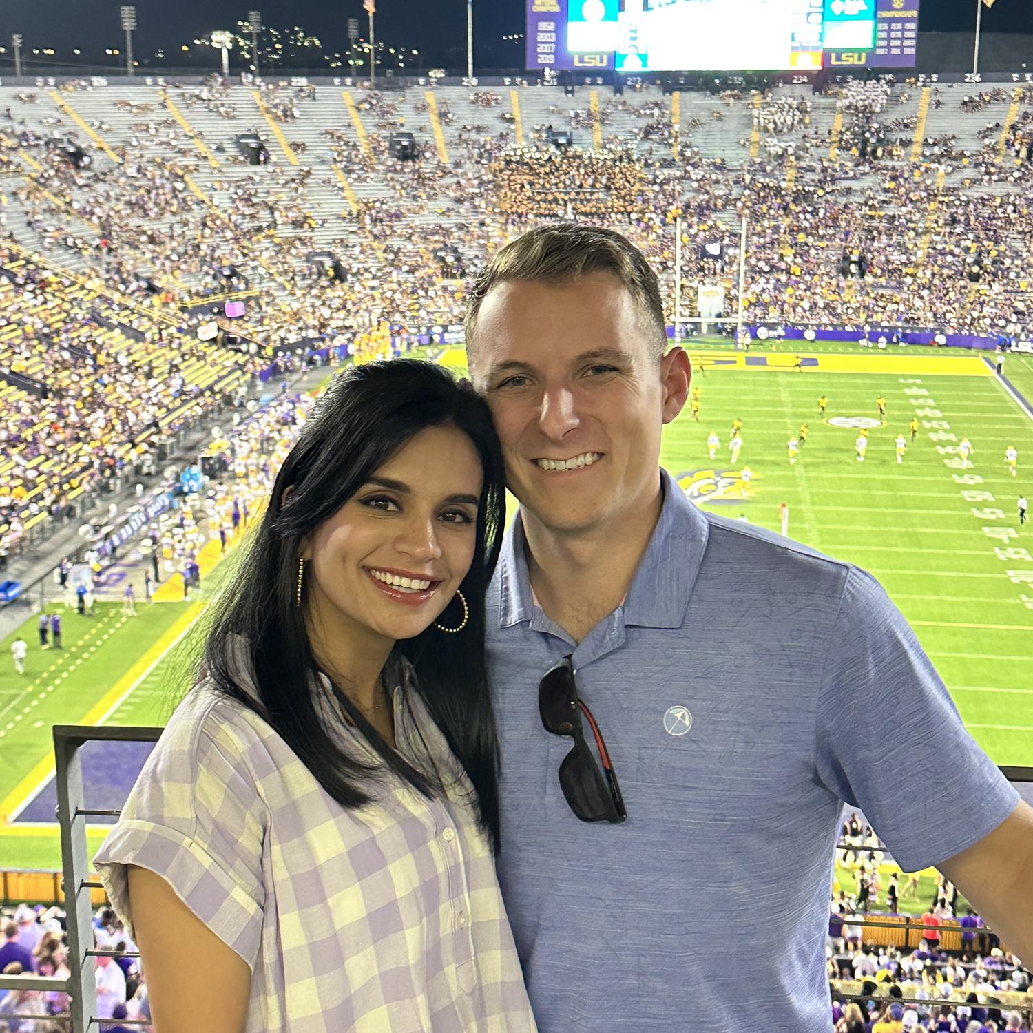 LSU football games remind us of how we met!