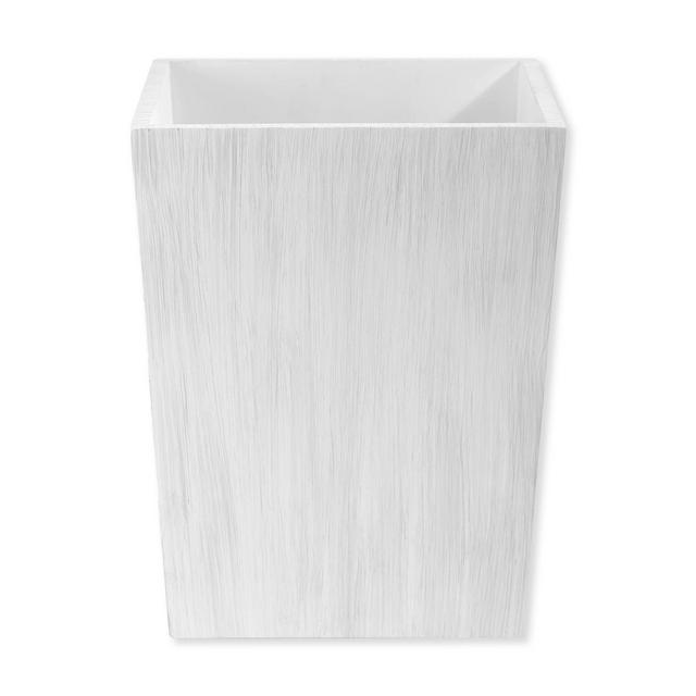 Beach House Wastebasket in Whitewash