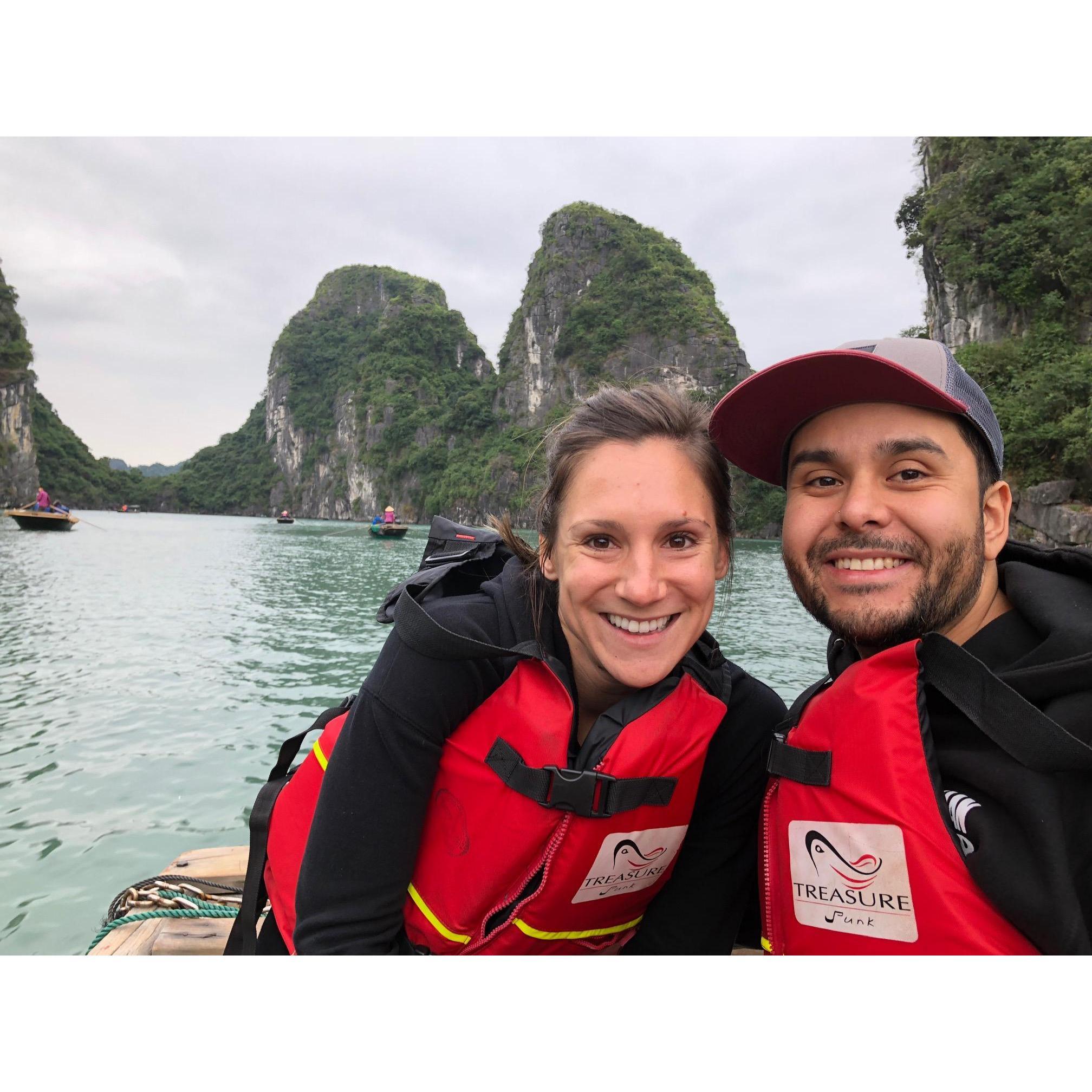 Halong Bay in Vietnam.