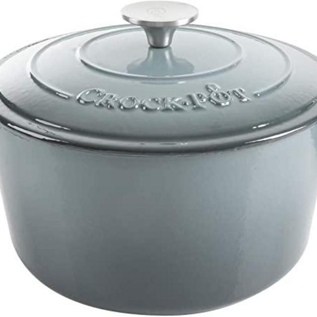Crockpot Dutch Oven - 5 Quart, Round, Slate Grey