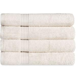 Egyptian Cotton Absorbent Luxury Heavyweight Bath Towel 4 Pack by Blue Nile Mills