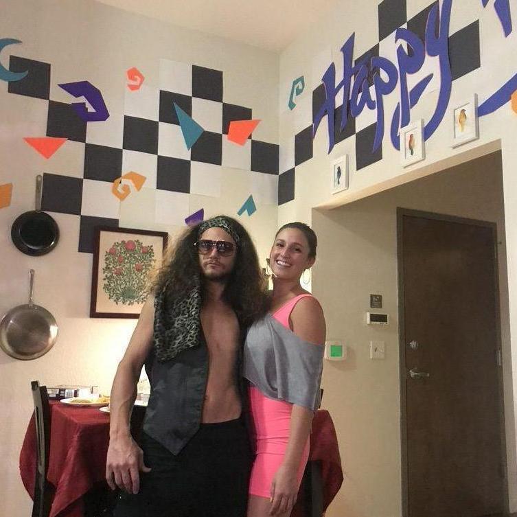 An 80's themed Birthday Party — look at that hair!!