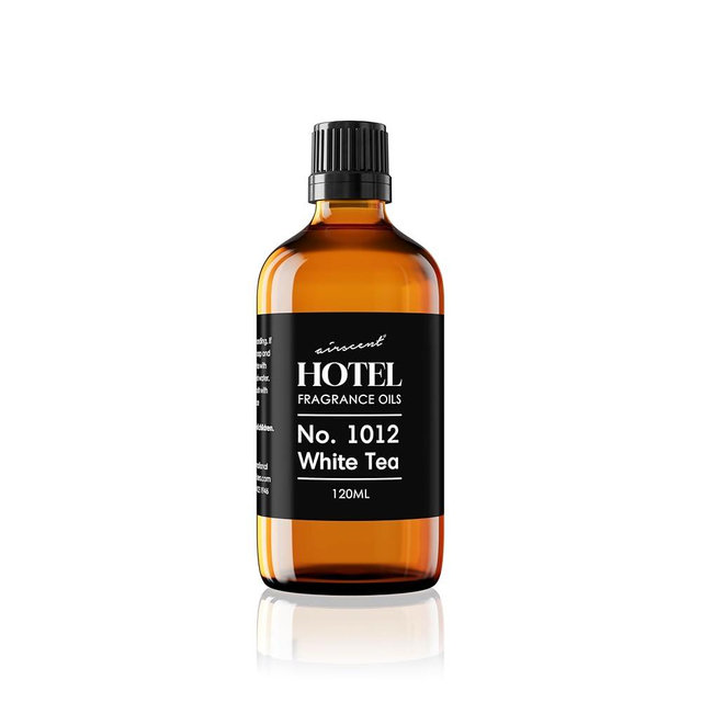 AirScent Hotel Diffuser Oil No. 1012 Inspired by The White Tea Hotel Scent - Premium Fragrance Oil for Ultrasonic and Waterless Diffusers and Crafting - 120 mL, 4 fl oz Bottle