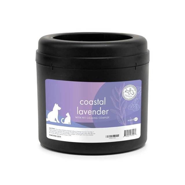 ScentAir Whisper Home Monthly Plug-in Refill, Fragrance Cartridge for Home and Office, Coastal Lavender Pet Calming