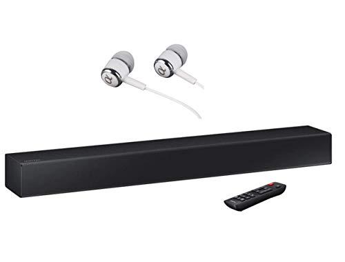 Samsung HW-N300 2-Channel TV Mate Soundbar, Bluetooth Wireless, Built-in USB Port, Surround Sound Expansion, Booming Bass with a Built-in Woofer, Audio Remote App with ALPHASONIK Earbuds
