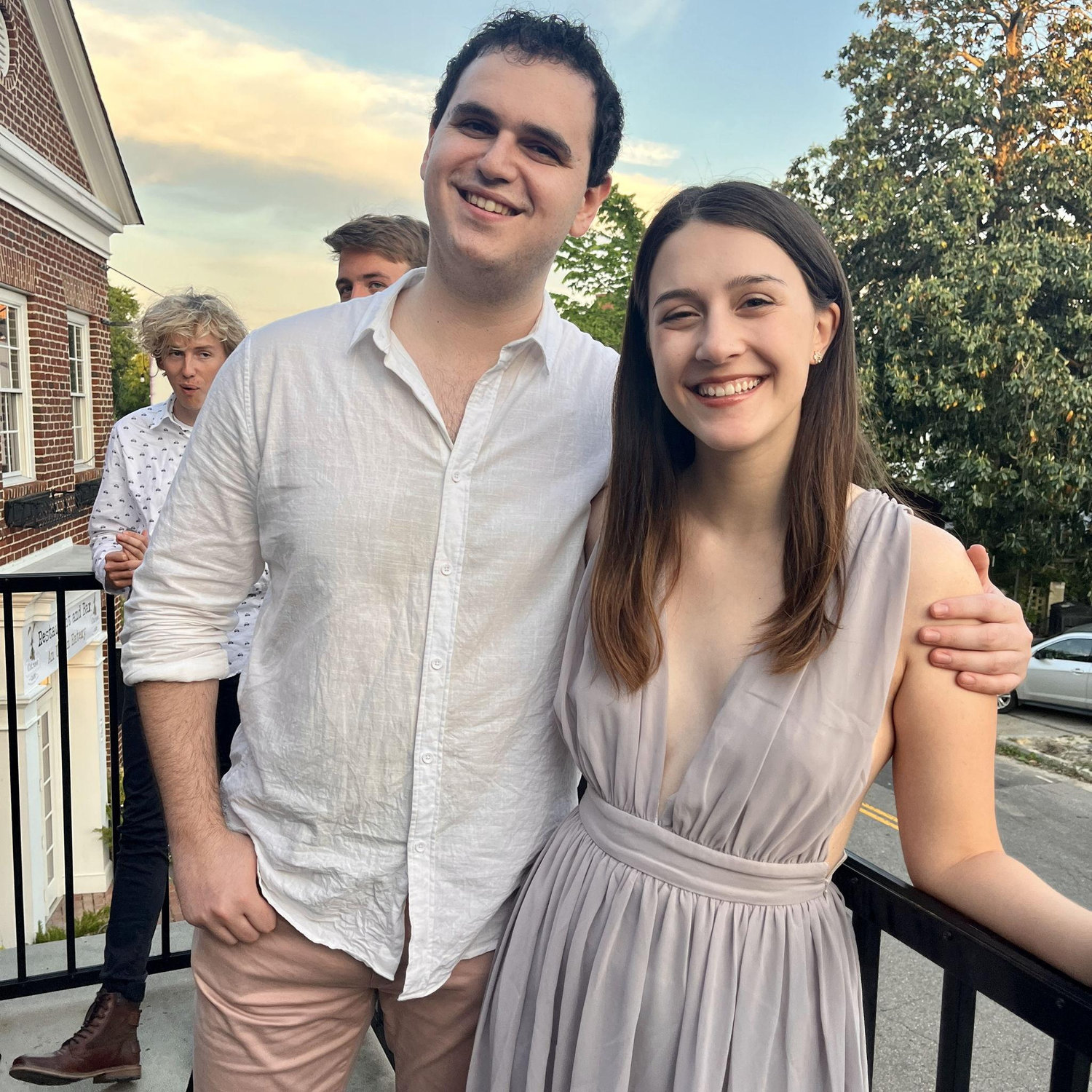 Formal party for Olivia's college rowing team