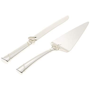 Lenox True Love 2-Piece Dessert Set, Silver, Regular 13" - 812615