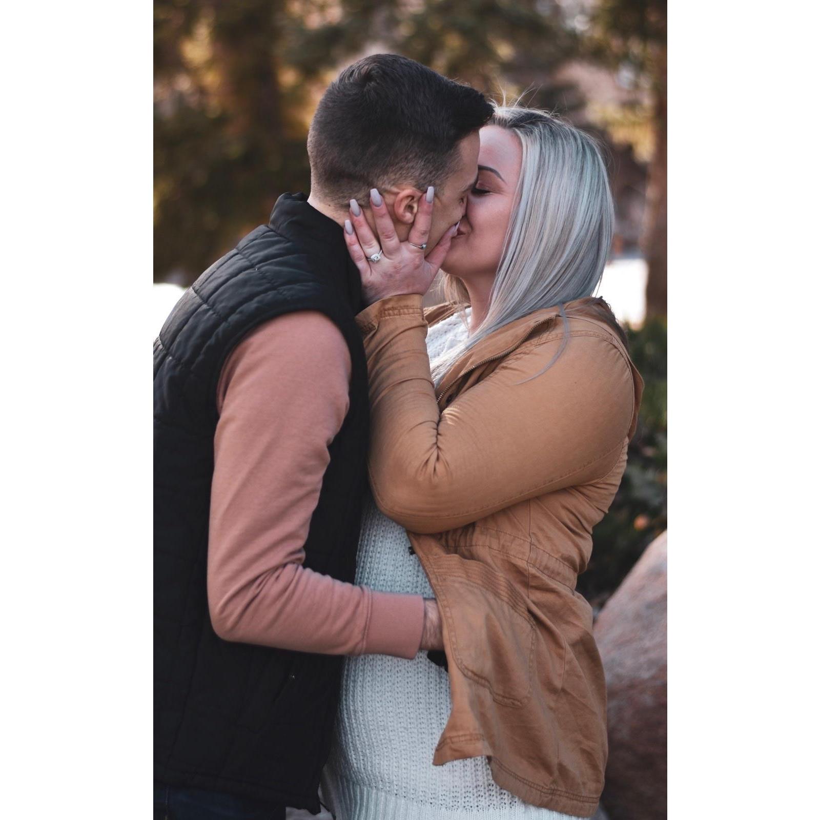 Right after we got engaged Fall 2018 Laramie, WY PC: Laurel Place