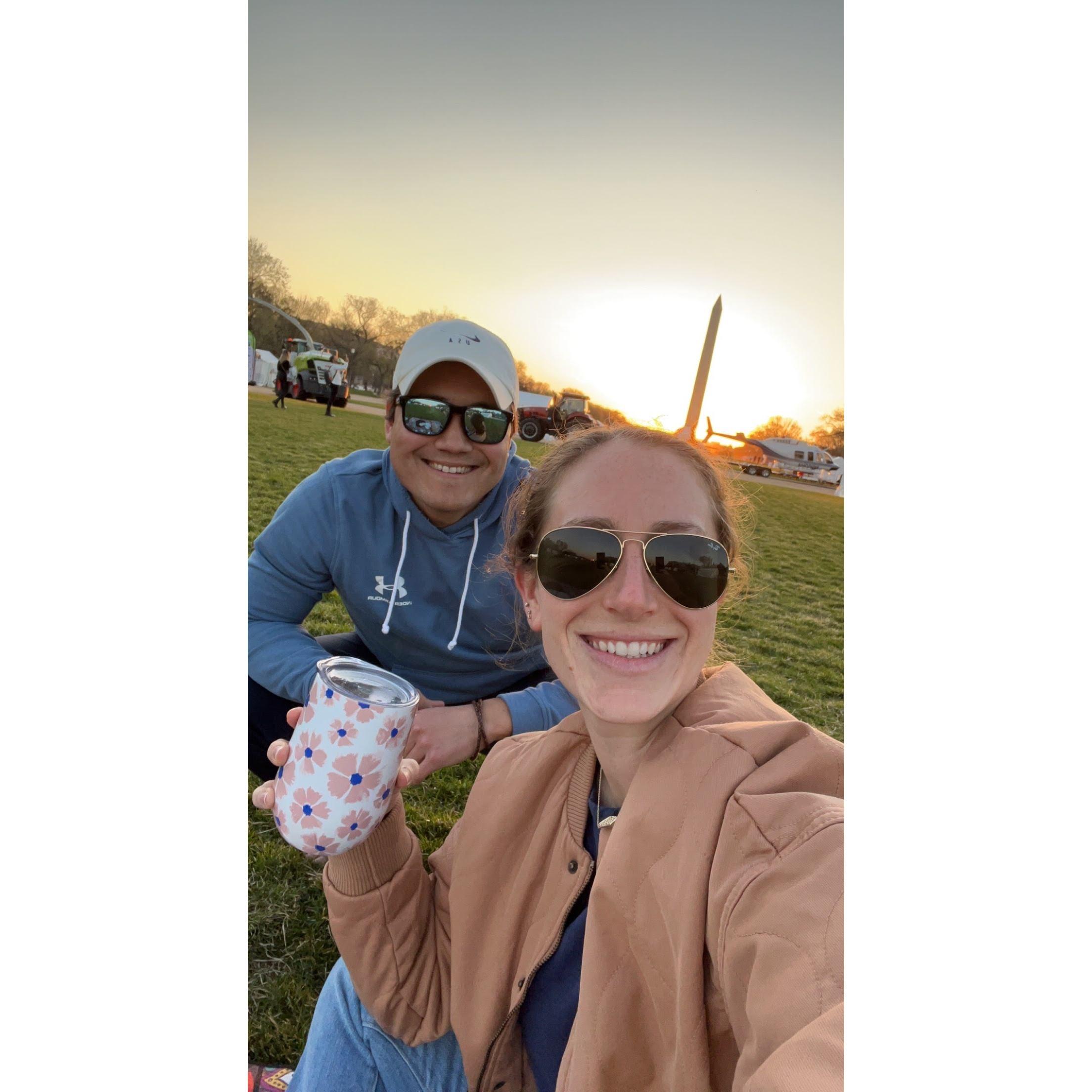 We love a picnic dinner when the weather is nice!