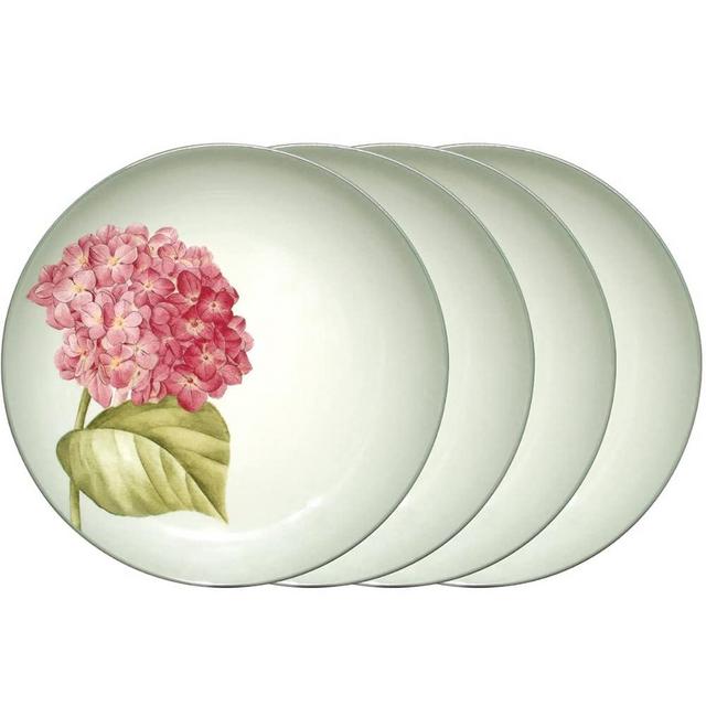 Noritake Colorwave Green Set of 4 Floral Accent Plates, 8-1/4"