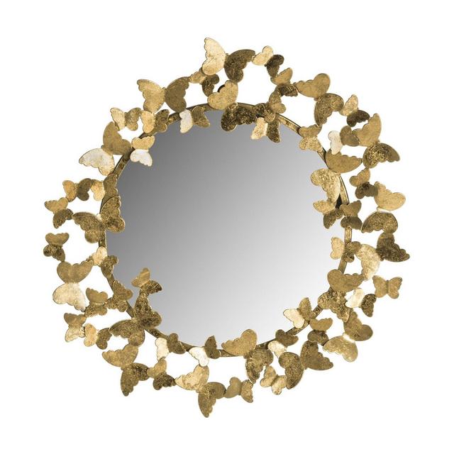 Ruthie Butterfly Mirror in Gold