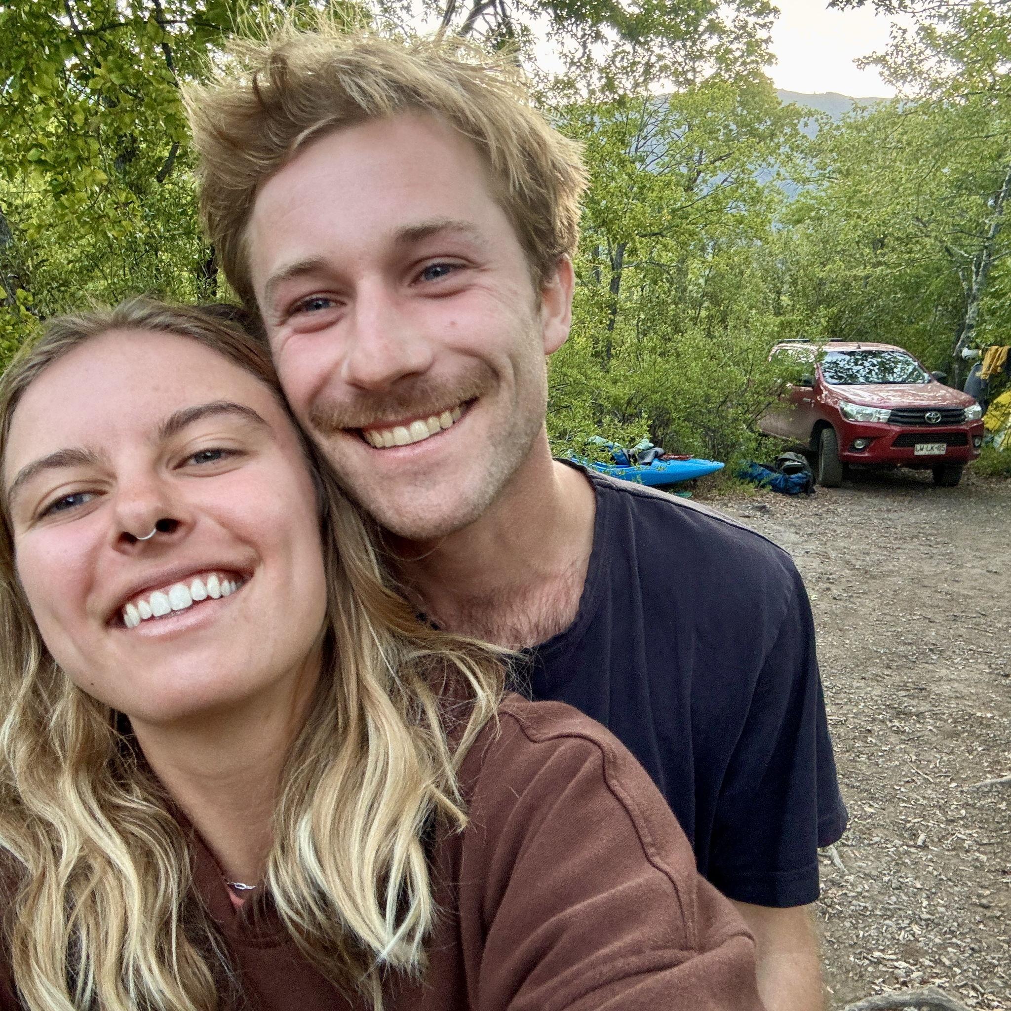 So happy after paddling on the Rio Claro in Chile