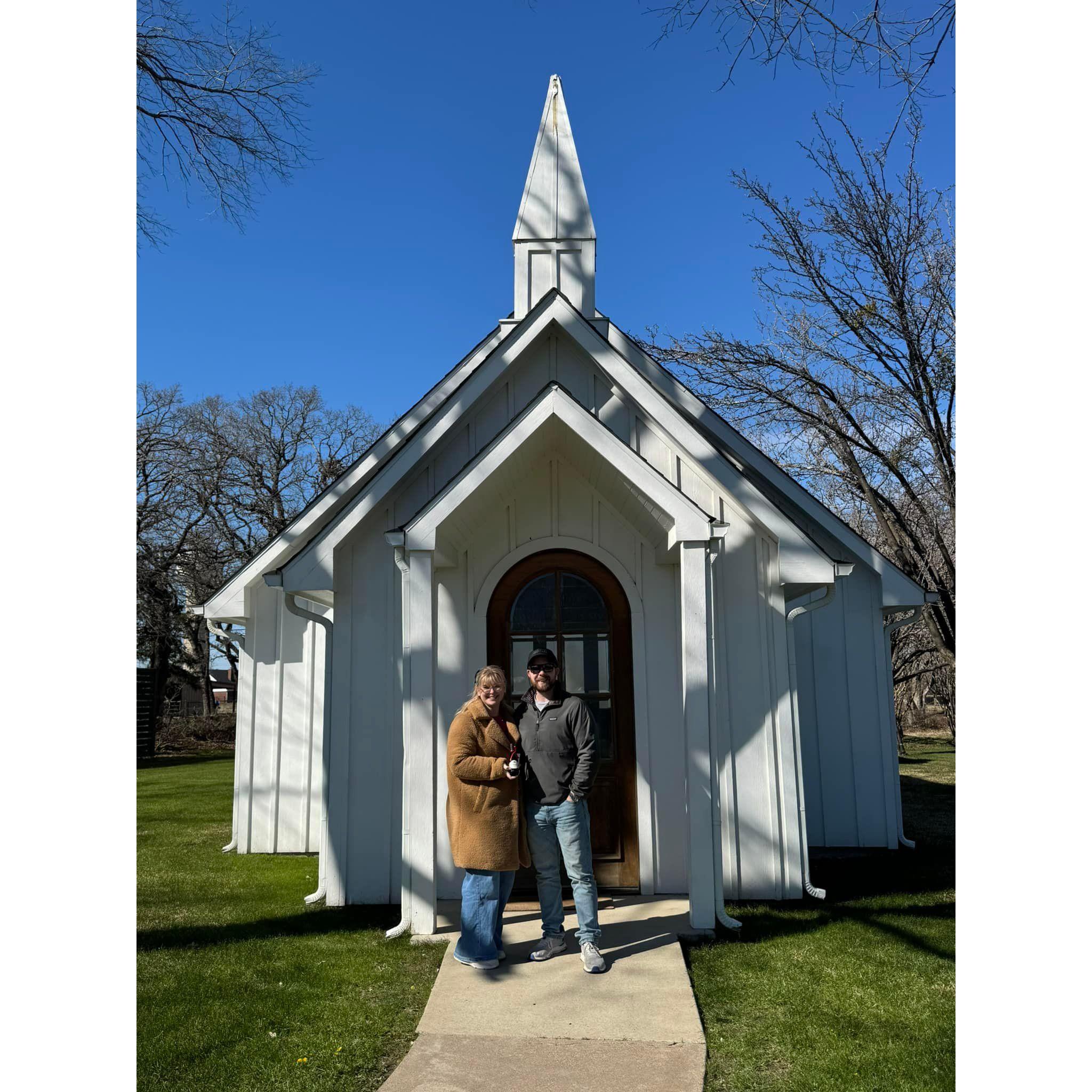 The day we reserved our beautiful venue!