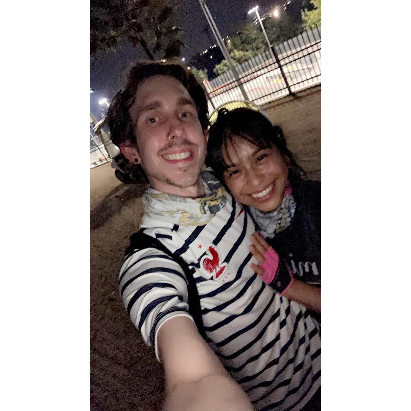 Night bike ride around the bayou Sep '20