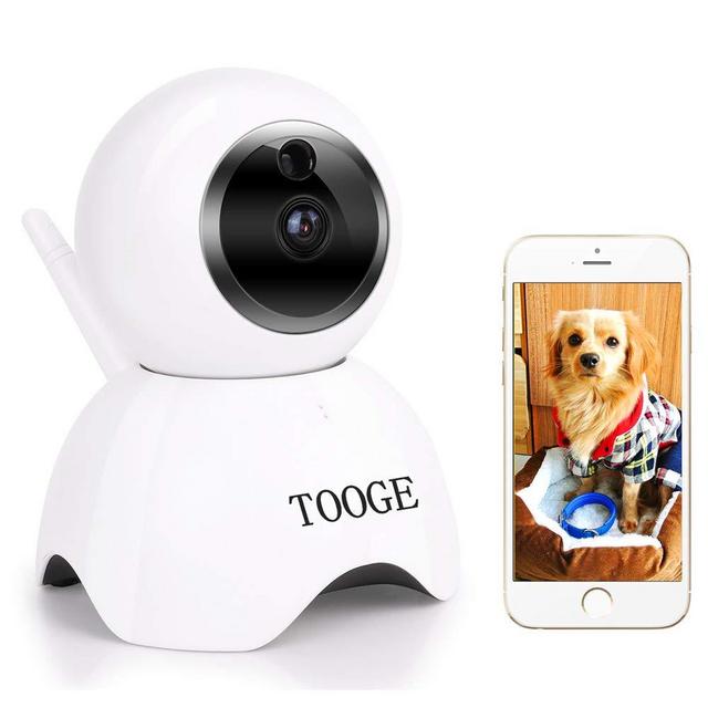 TOOGE Pet Camera, Dog Camera FHD Pet Monitor Indoor Cat Camera Night Vision 2 Way Audio and Motion Detection(Updated)