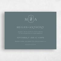 Blue Wedding Invitation - Eldridge Landscape
