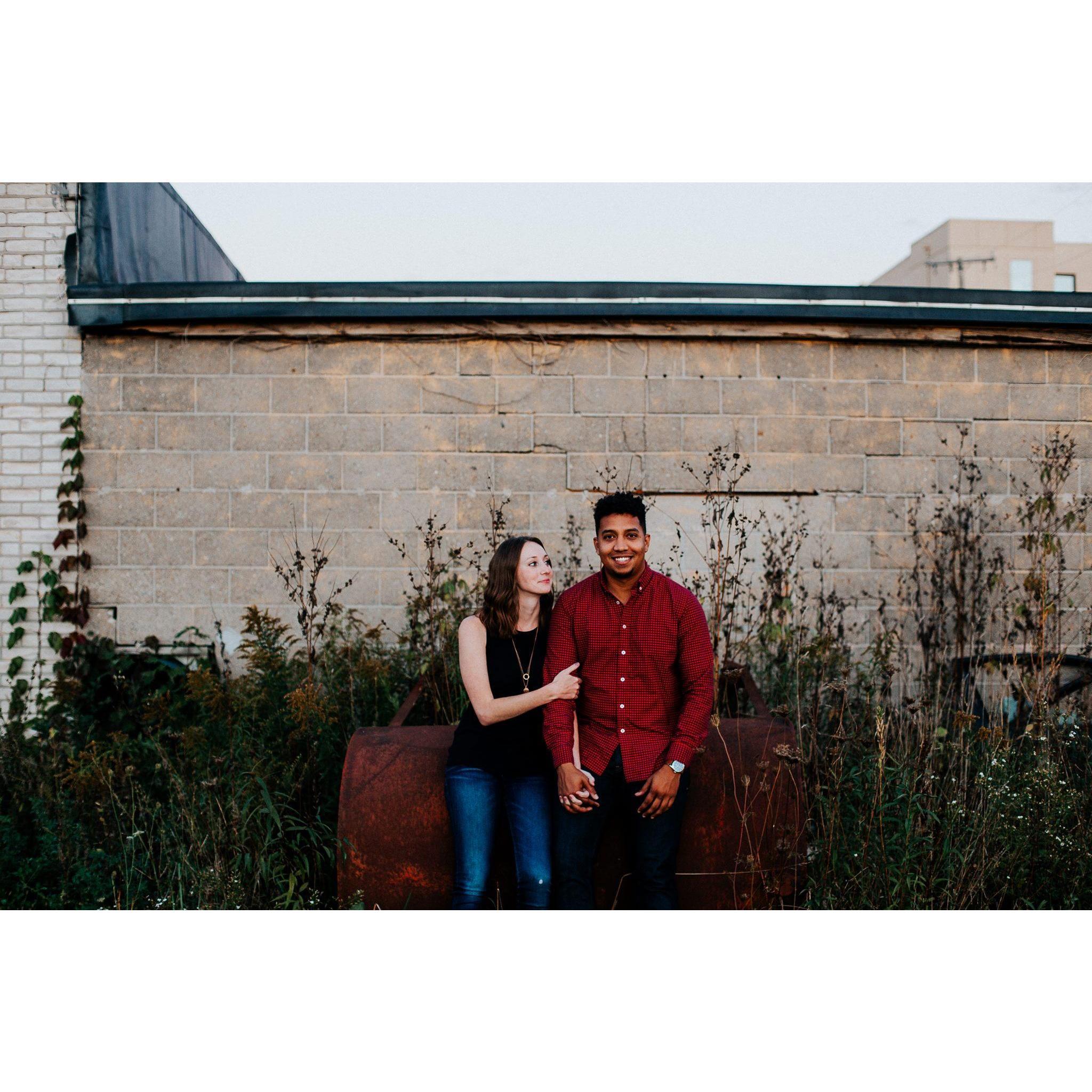 Engagement session at Journeyman Distillery