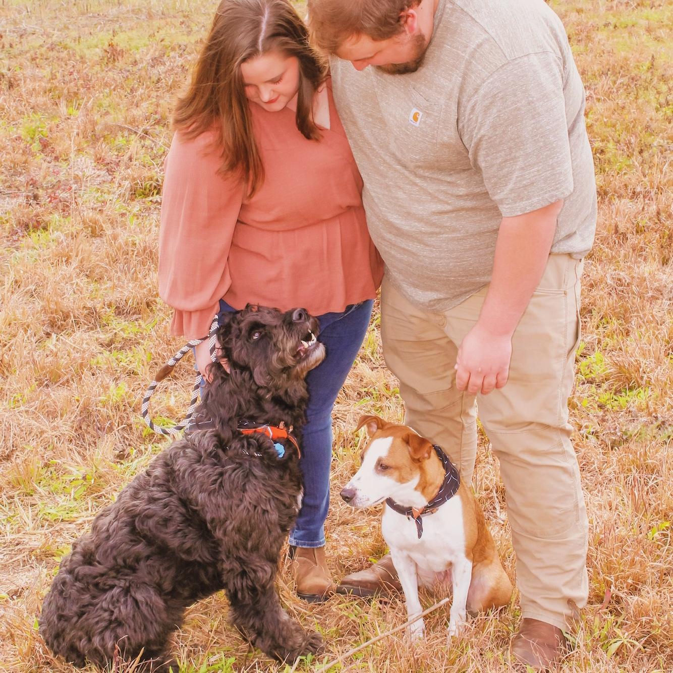 After adopting their second fur baby, Ruger, in December 2021 new pictures of the whole crew were in order in January 2022