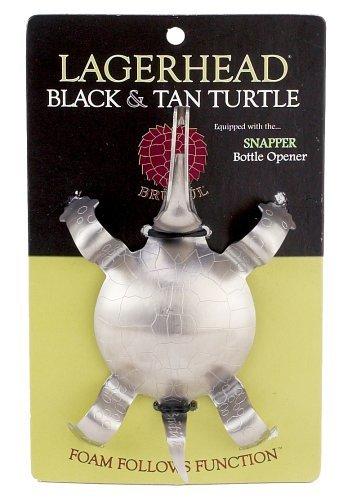 Brutul Black And Tan Turtle Beer Layering Tool, Stainless Steel