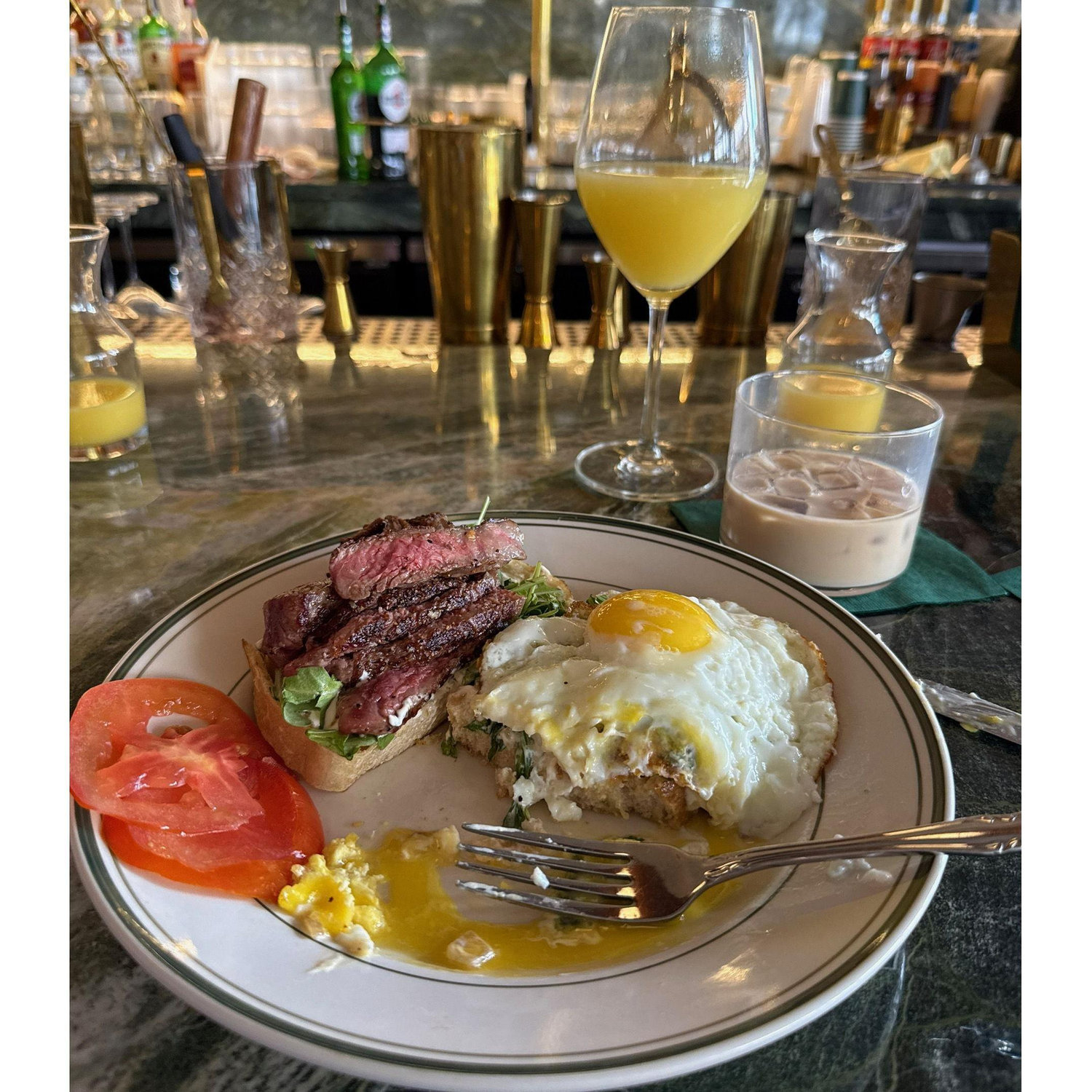 Our brunch before we "officially" went to look at wedding rings in Midland.