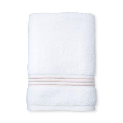 Microcotton Spa Bath Towel Peach Stripe - Fieldcrest&#174;
