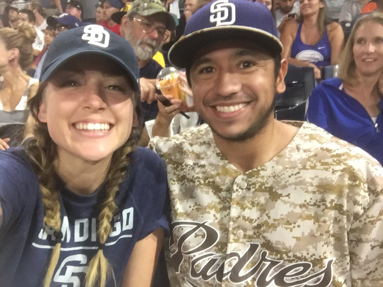 Leah wasn't a baseball fan, but she IS an Eric fan!