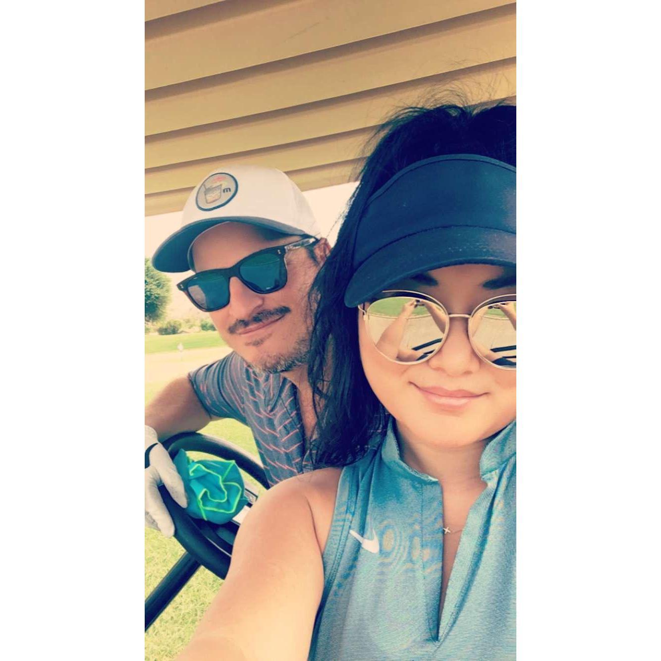 We're golfers now