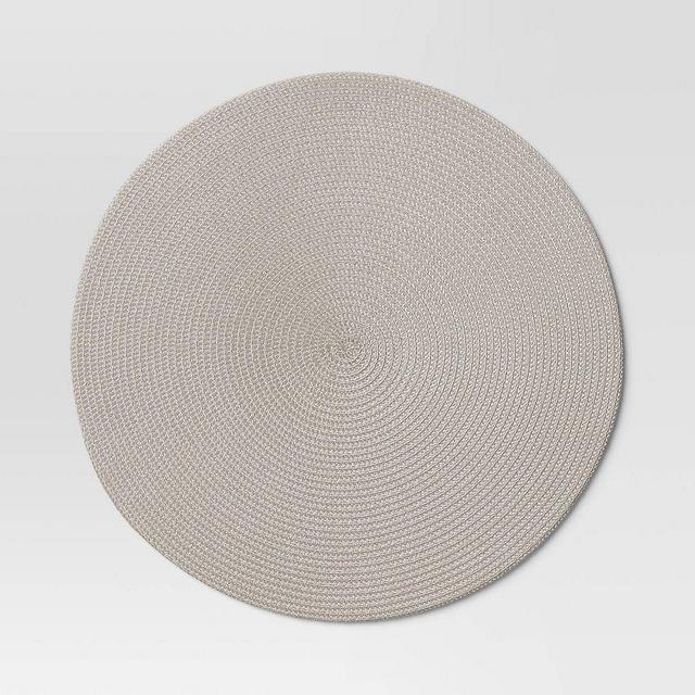 Polyround Charger Placemat - Light Gray