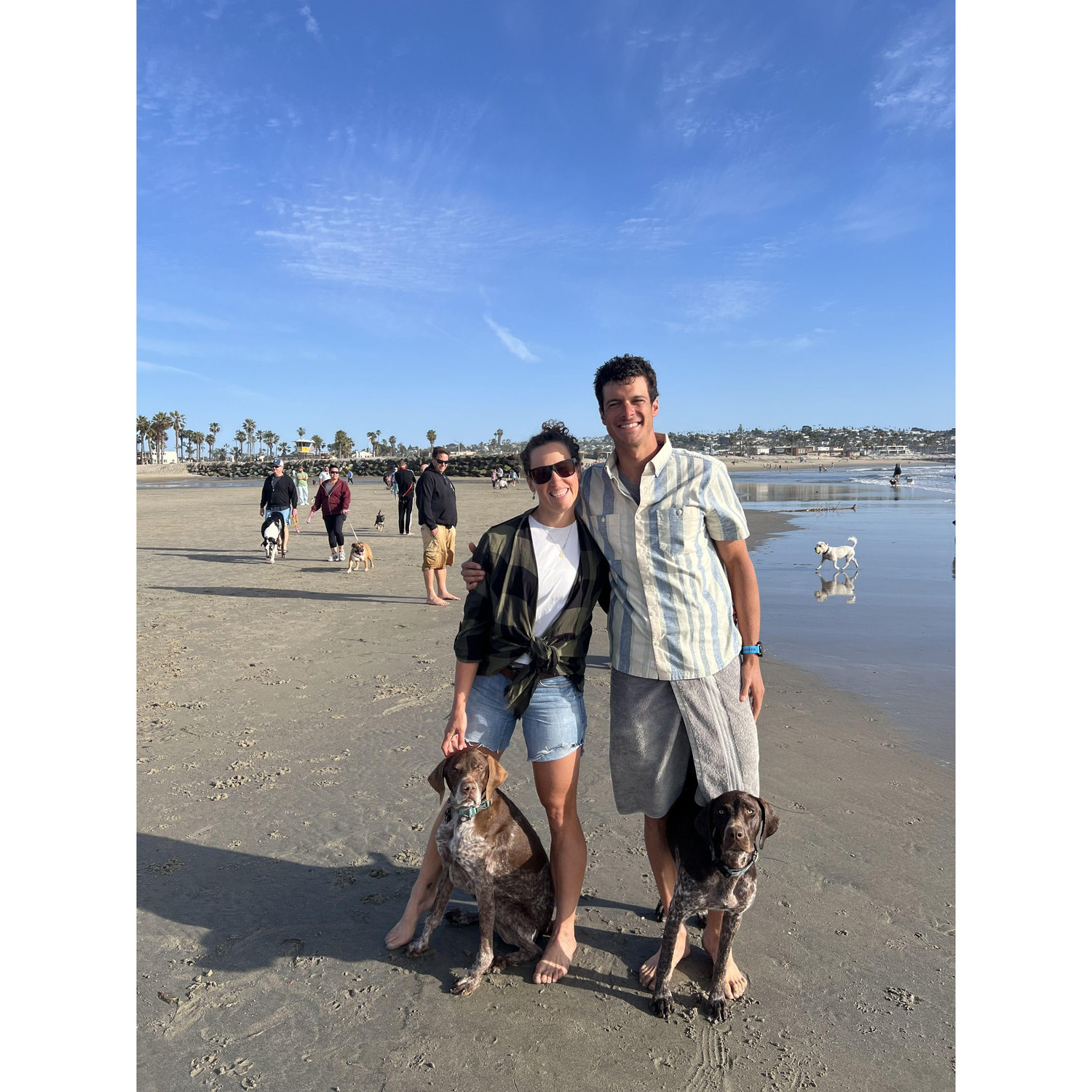 Us with Trapper and Charlie, San Diego ,CA, March 2024