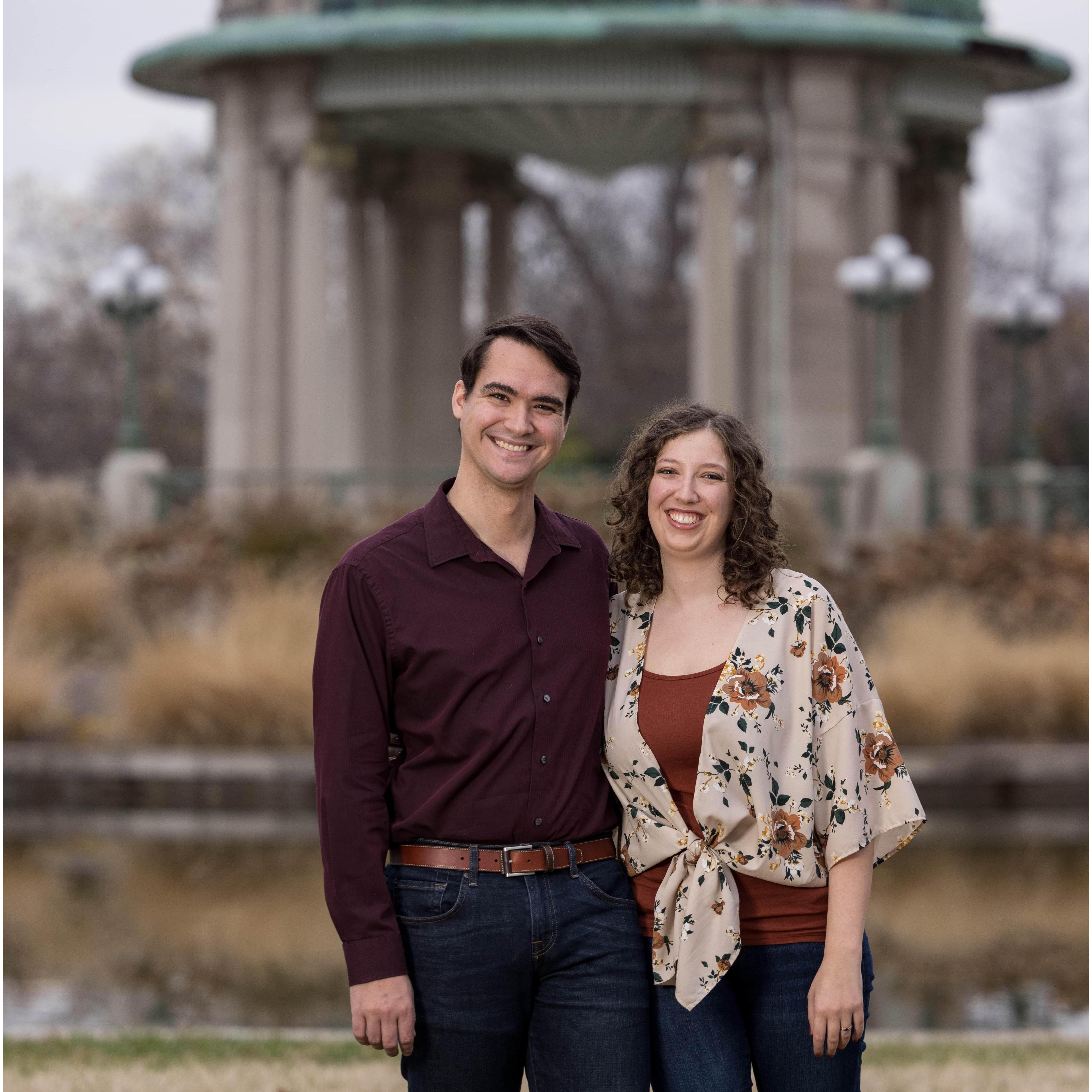 It rained on the day he proposed and it rained on the day we took our engagement photos. Let's hope for no rain at the wedding!
