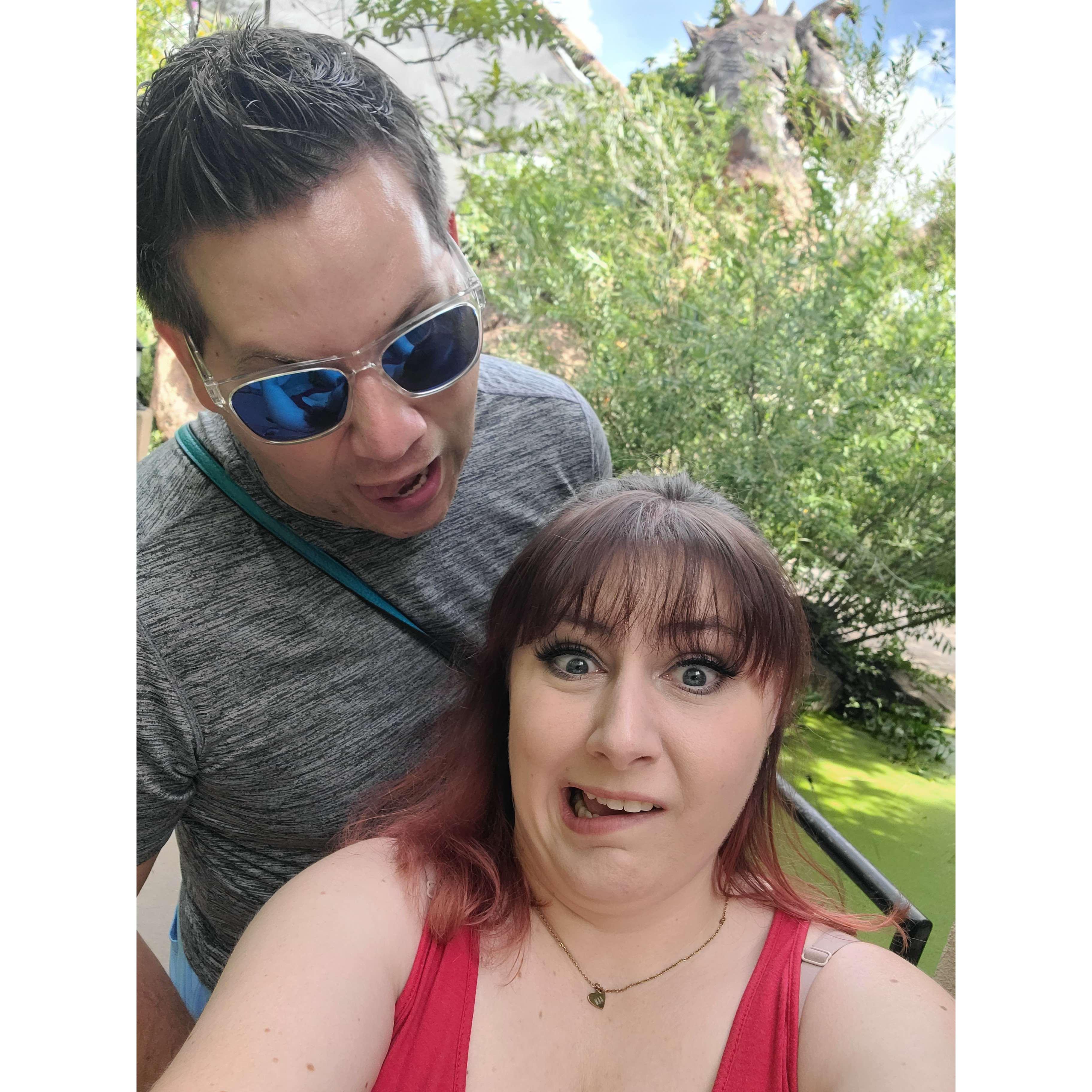 More birthday shenanigans. We can't take normal photos.