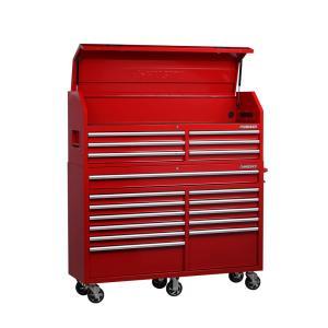 61 in. W x 18 in. D 18-Drawer Tool Chest and Cabinet Combo in Black