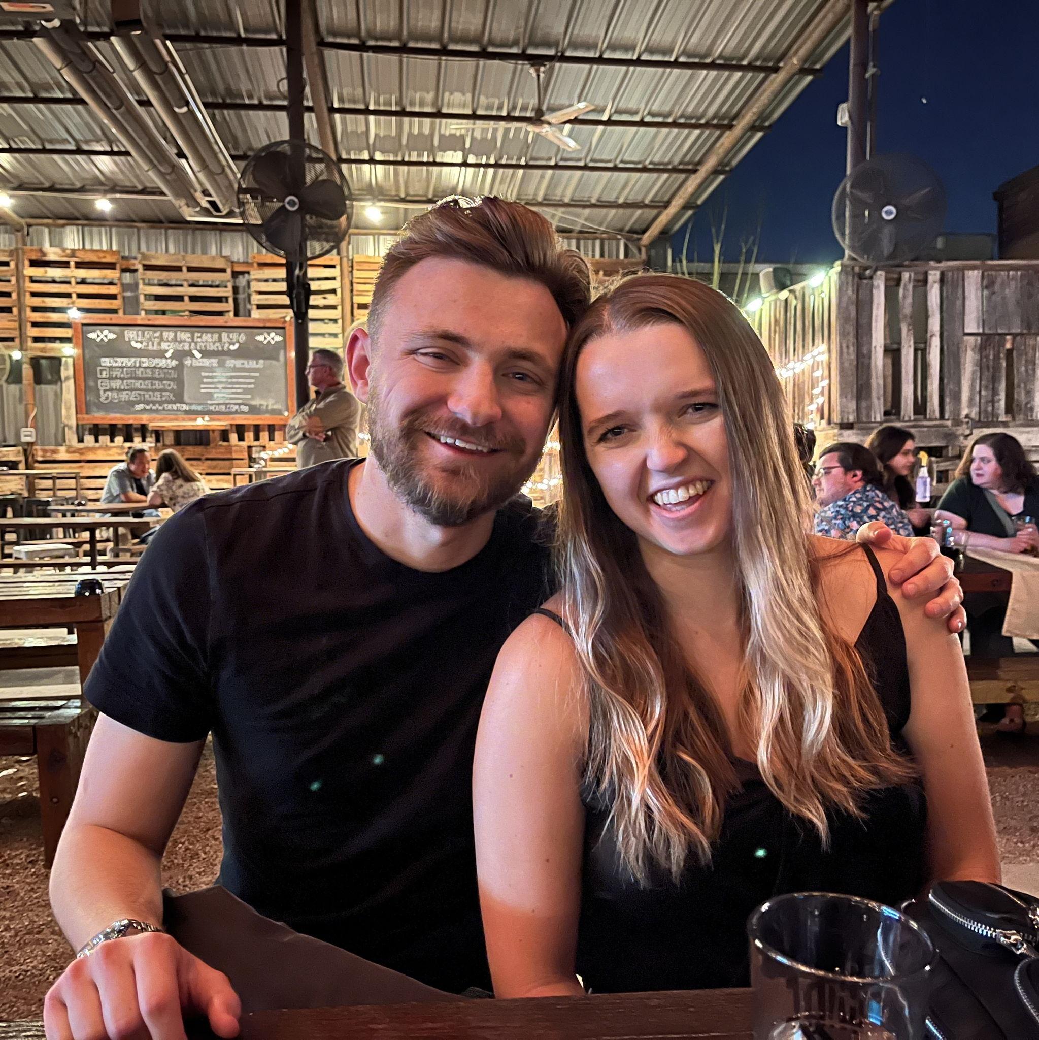 March 22, 2025 At one of our friend's concerts in Denton, our whole relationship has been filled with lots of driving across the metroplex to see each other, meaning lots of mileage!