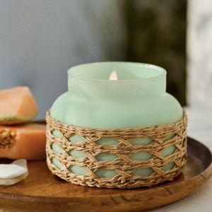 Capri Blue Volcano Mint Rattan Jar Candle