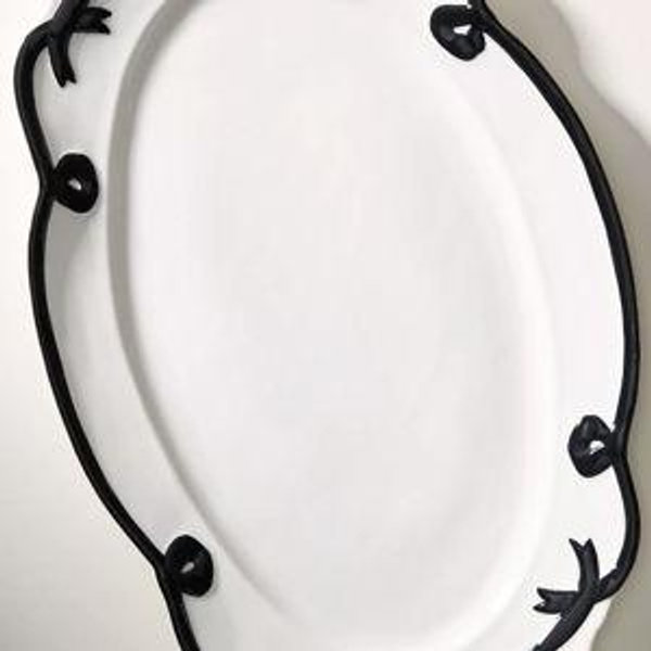Benedita Bow Ceramic Stoneware Platter