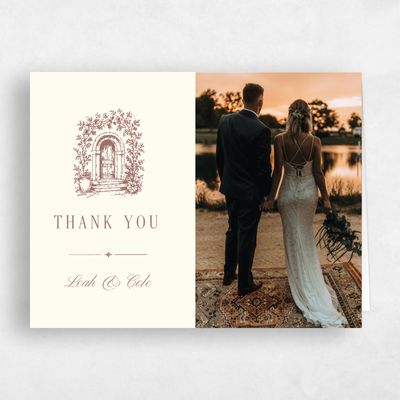 Light Butter, Yellow Wedding Thank You - Passage Photo