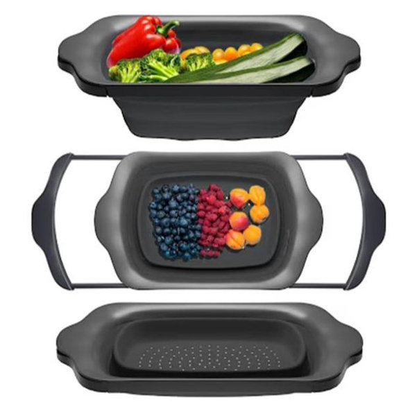 Comfify Over-the-Sink Colander (Black)