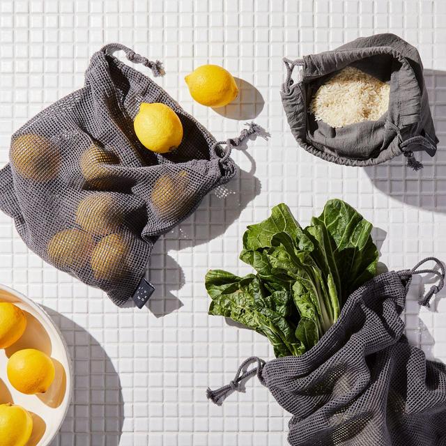 Five Two Organic Cotton Reusable Produce Bags (Set of 8)