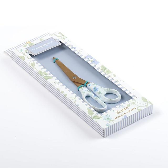 Laura Ashley Elegant Stationery Scissors with Decorative Handles – Aesthetic Desk Accessories for Women – Sharp & Durable Office Scissors in Gift Box