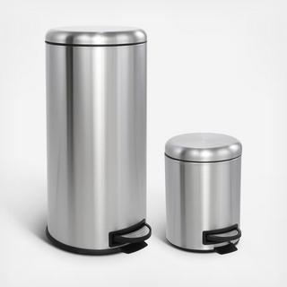 2-Piece Oscar Round Step Can Set