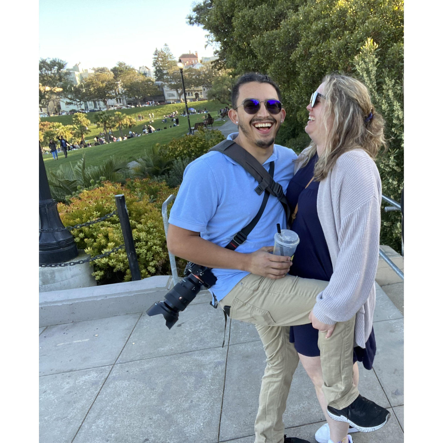 Our second photo together, where we explored San Francisco when Alicia was teaching in Martinez and Jose was living in Sunnyvale.