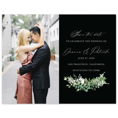 Black Wedding Digital Save the Date - Blosser Photo