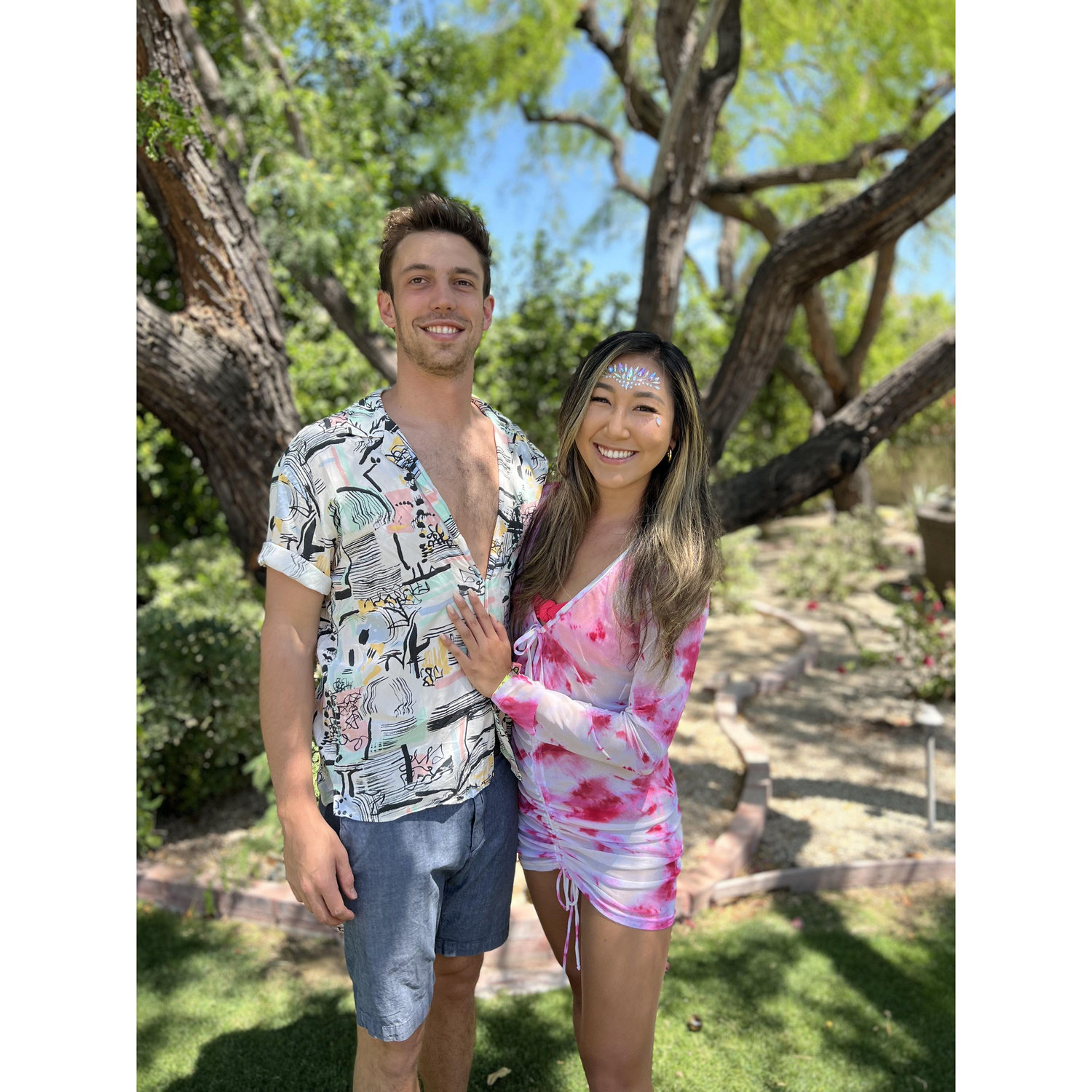 Michael and Julie at their first Coachella together (key word "together" - this was actually Michael's 10th Coachella ever)