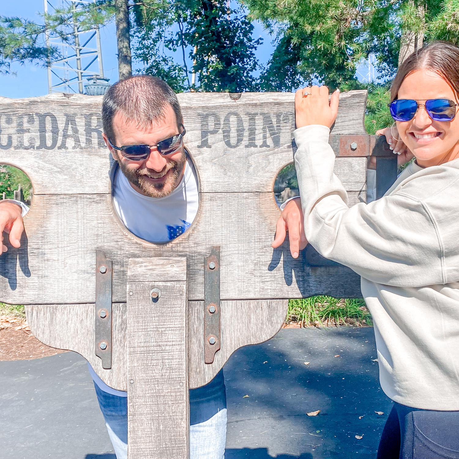 Cedar Point engagement shenanigans Sep 2023
