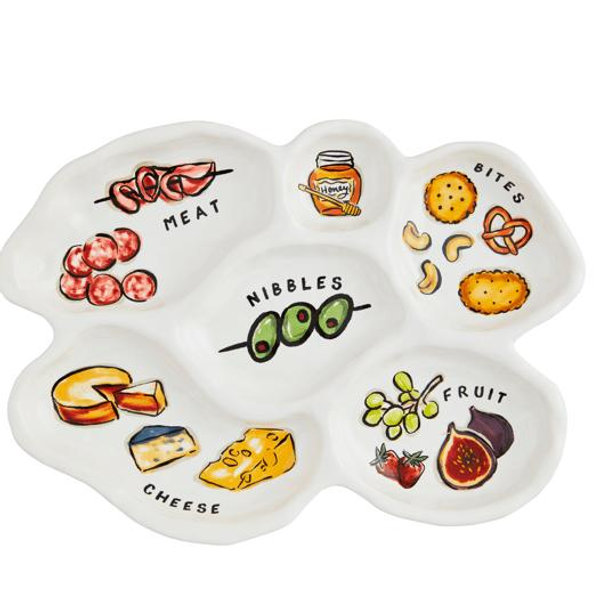 Sectioned Charcuterie Platter