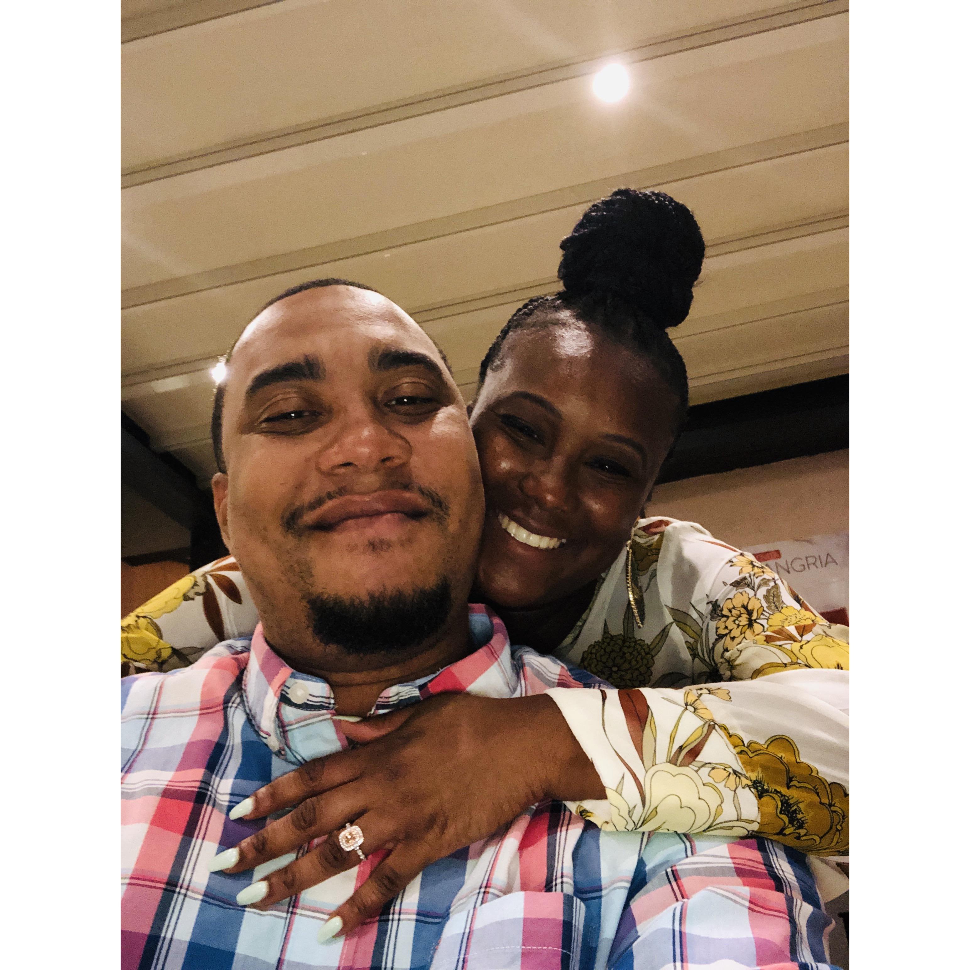 The night David asked will I be his wife and I said YES!!!