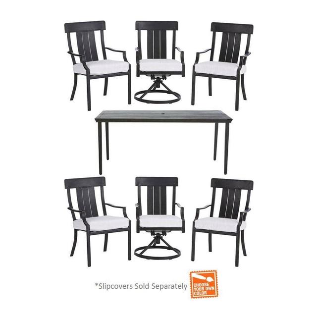 Oak Heights 7-Piece Patio Dining Set with Cushion Insert (Slipcovers Sold Separately)